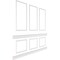 Ekena Millwork Wainscot Paneling Kit, Urethane, 94-1/2 in L, Factory Primed WPKUST052P096 - alternate 2